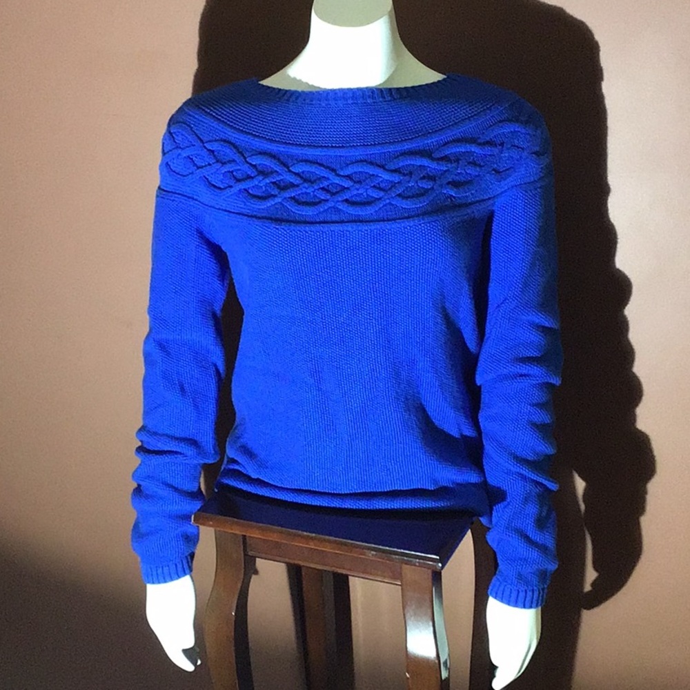 Cobalt Blue Talbots sweater—-Small